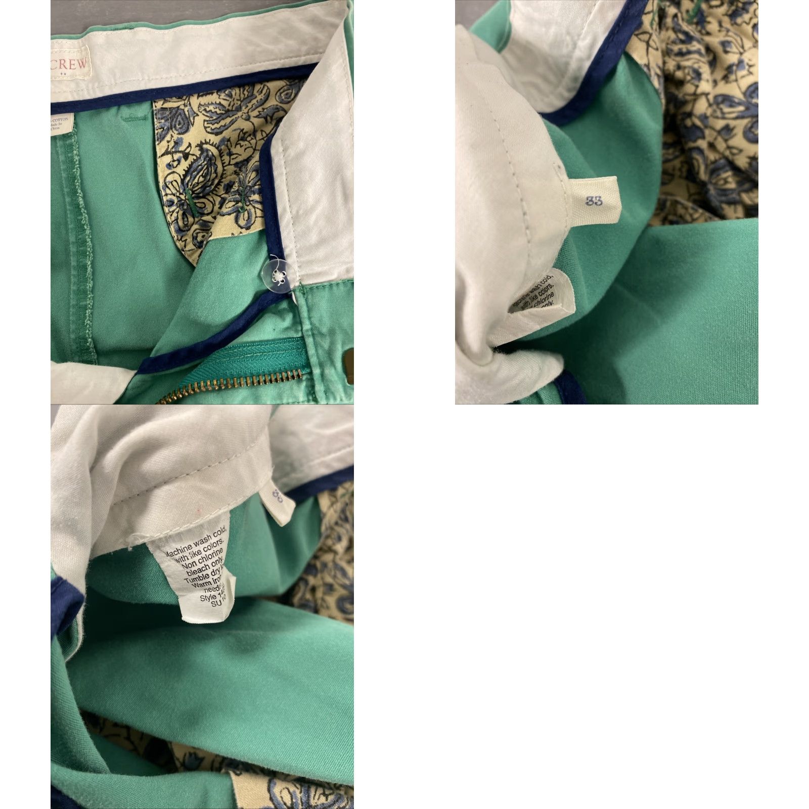 J.Crew Vintage J.Crew Shorts Men Size 33 Green Chino 90s Casual Summer Size US 33 - 8 Thumbnail