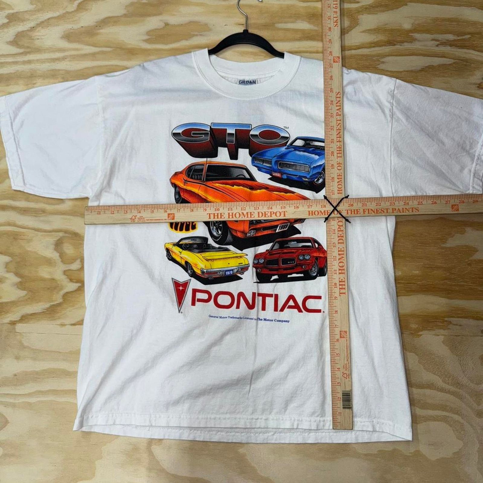 Gildan Vintage y2k gto pontiac general motors old school 90 t-shirt Size US XL / EU 56 / 4 - 3 Thumbnail