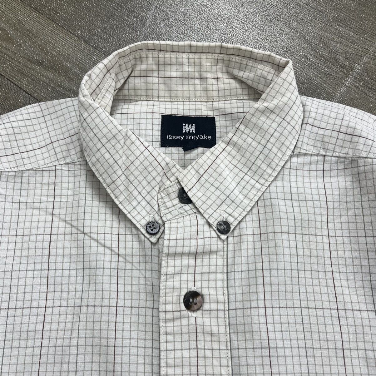 Issey Miyake Vintage Im Product Issey Miyake Plaid Button Up Shirt Size US L / EU 52-54 / 3 - 3 Thumbnail