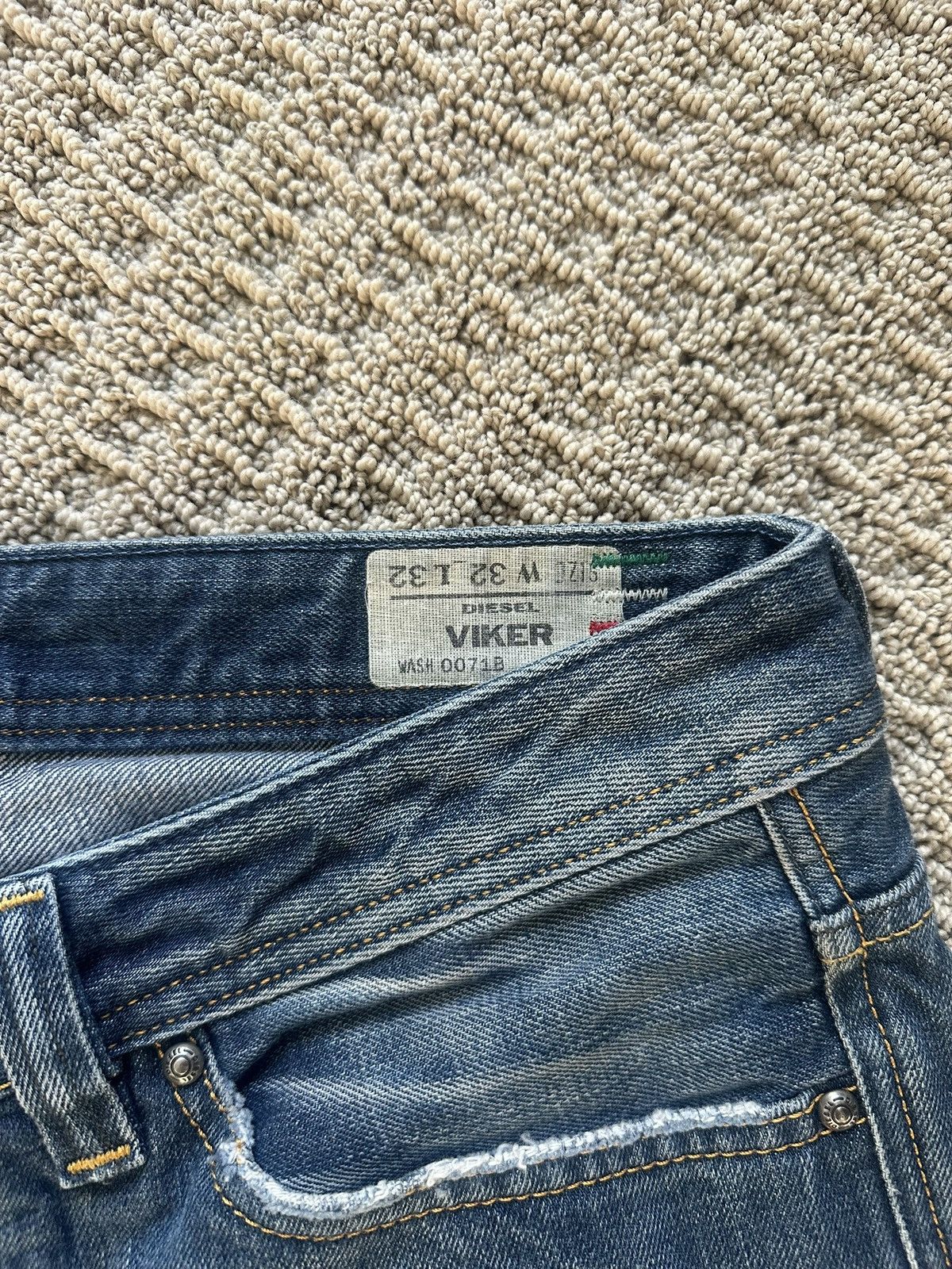 Diesel Vintage Diesel Viker Jeans Blue Cotton Denim 31x32 Size US 32 / EU 48 - 4 Thumbnail