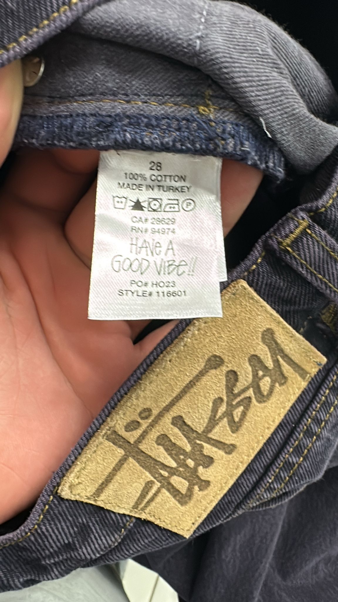 Stussy × Vintage Stussy Classic Jean Nightshade Size 28 Size US 28 / EU 44 - 7 Thumbnail