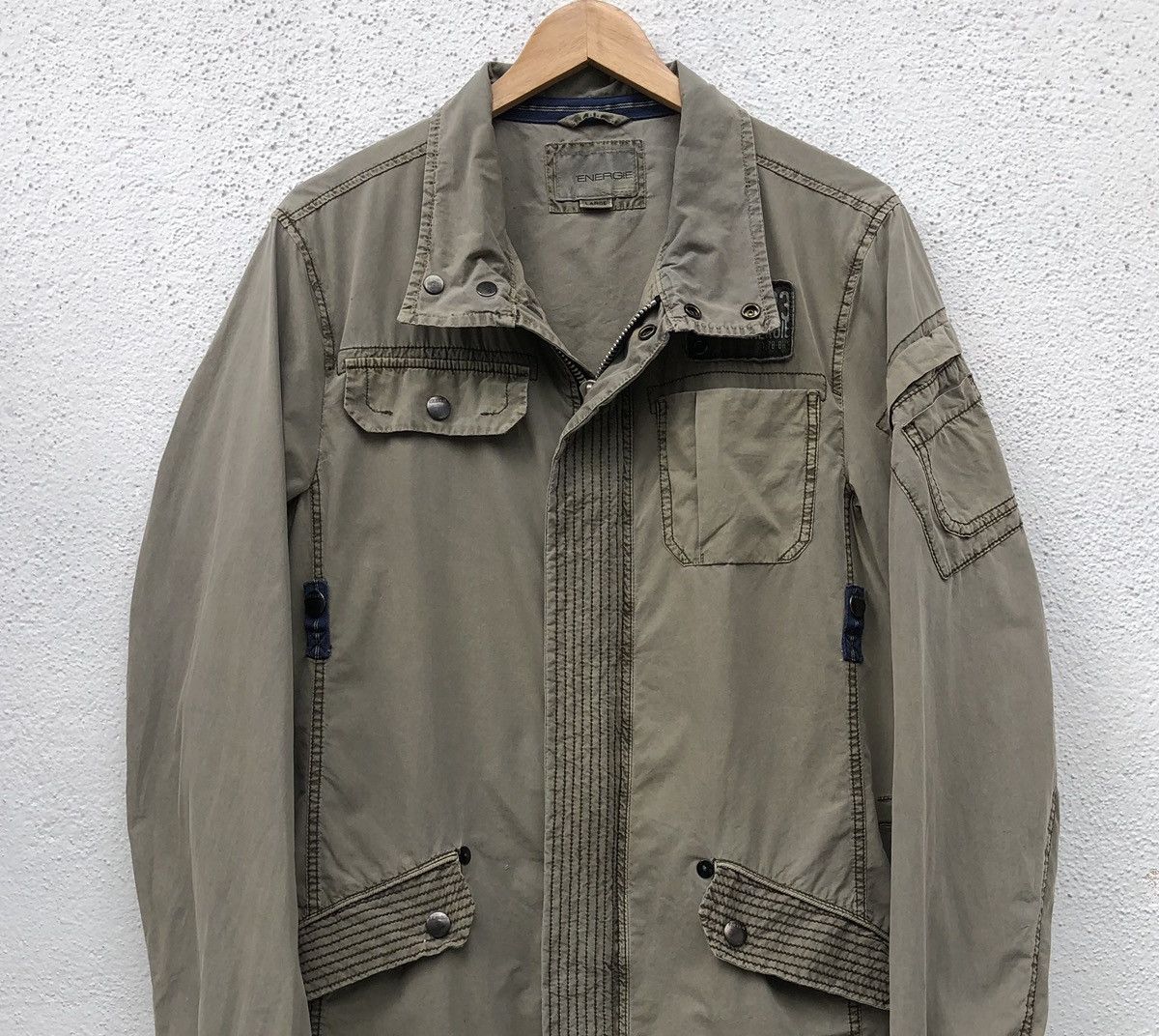 Energie Energie Italy Green Military Parka Jacket Size US L / EU 52-54 / 3 - 3 Thumbnail