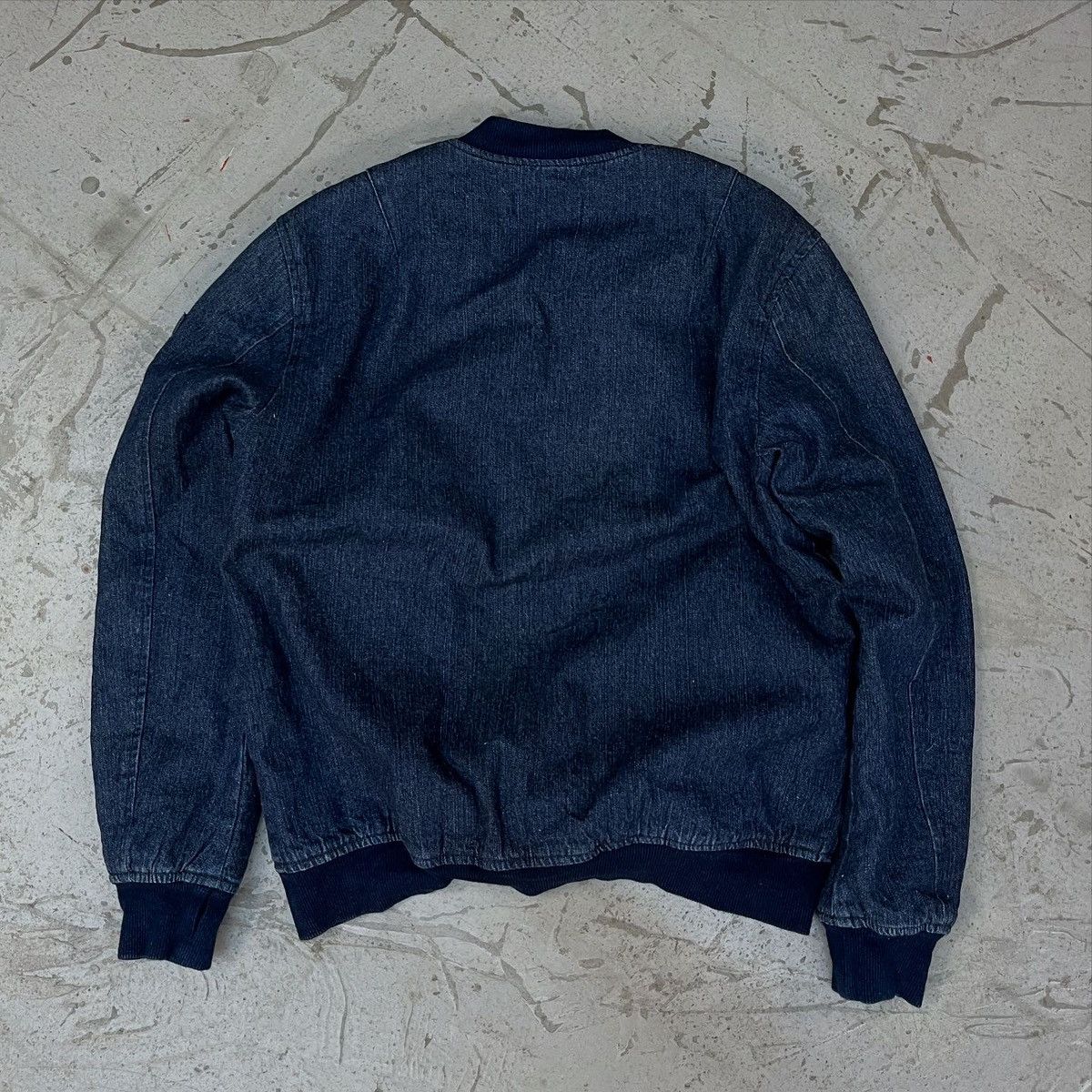 Issey Miyake 💥Tete Homme by ISSEY MIYAKE Indigo Bomber jacket Size US L / EU 52-54 / 3 - 2 Thumbnail