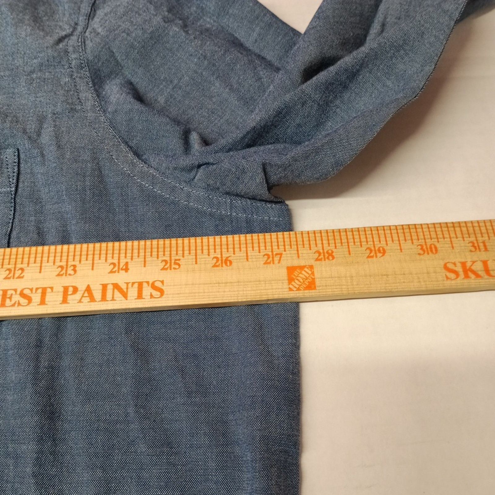 George George Poplin Button Down Shirt Men's 2XL Blue Classic Fit Size US XXL / EU 58 / 5 - 5 Thumbnail