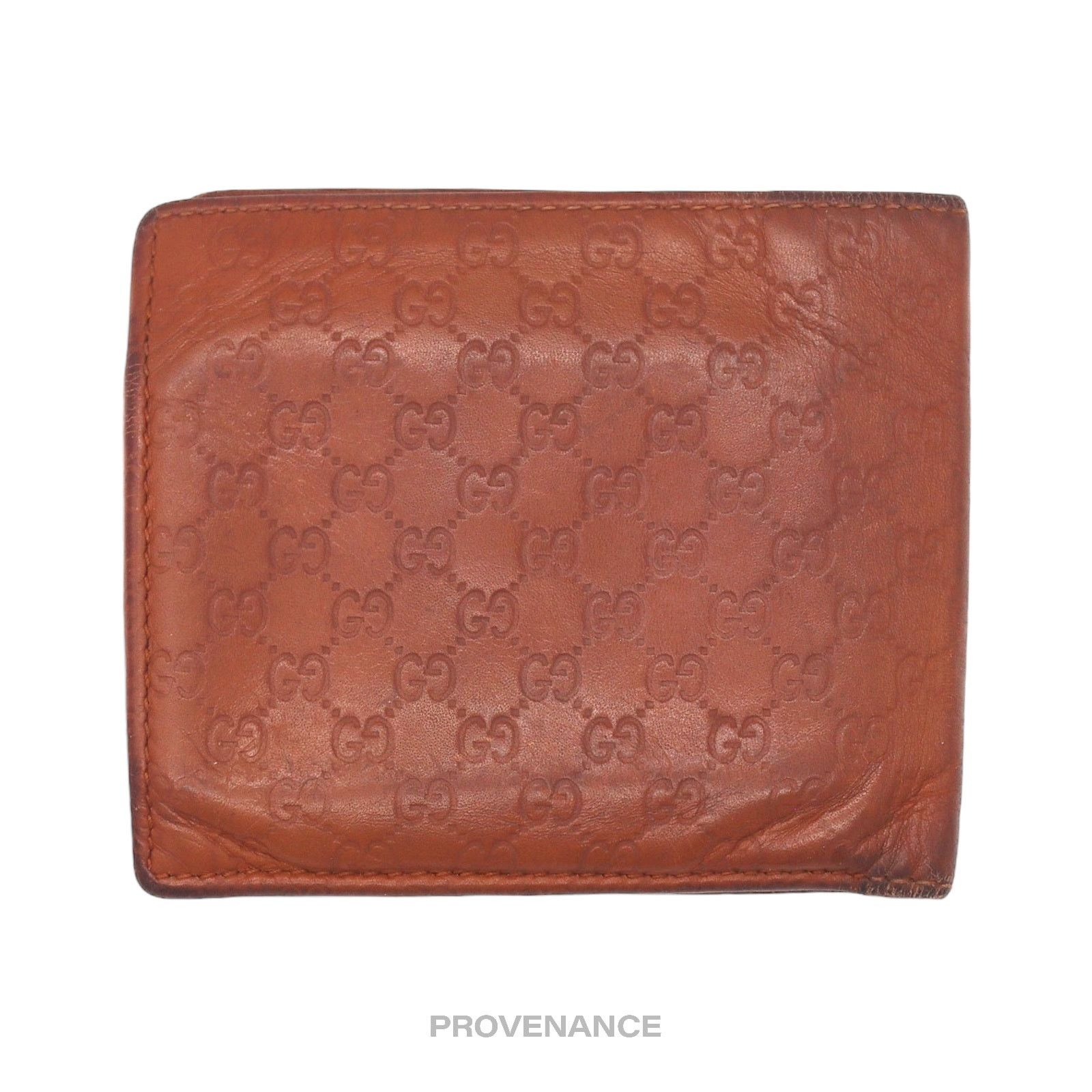 Gucci 🔴 Gucci Bifold Wallet - Orange GG MicroGuccissima Patchwork Size ONE SIZE - 2 Thumbnail