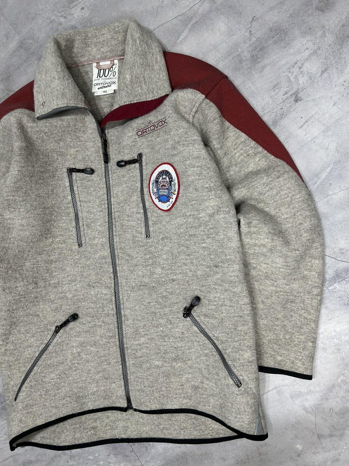 ORTOVOX Rare Men's Ortovox 100% Wool Mountain Jacket Size Size US XL / EU 56 / 4 - 3 Thumbnail