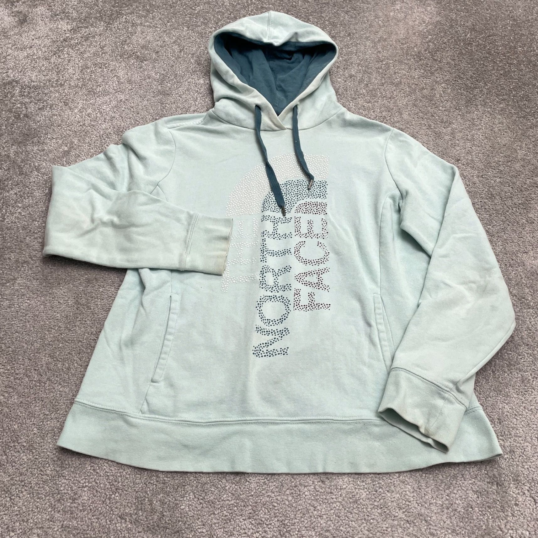 The North Face The North Face Pullover Hoodie Sweatshirt Womens Large Green Graphic Outdoor Size L / US 10 / IT 46 - 2 Thumbnail