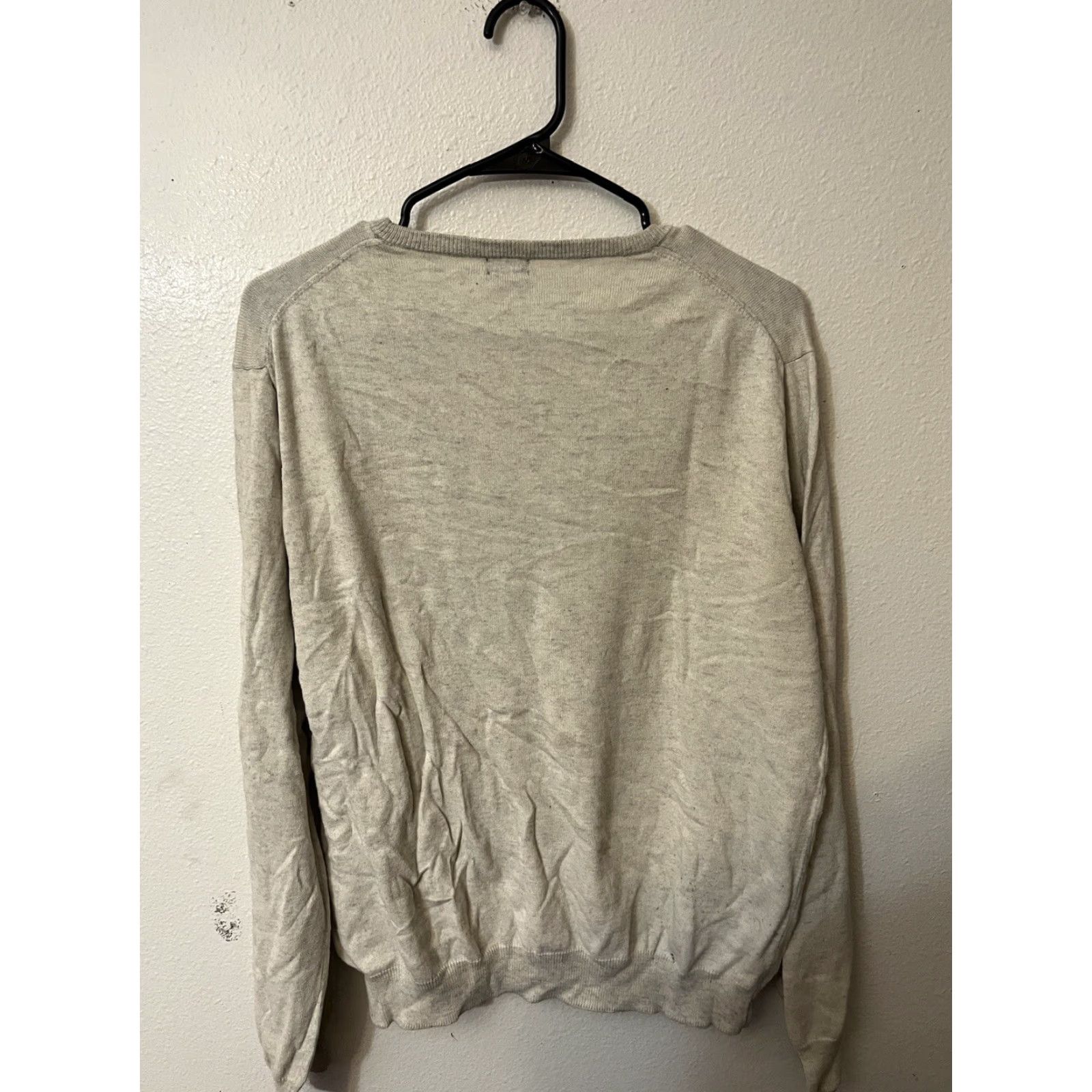 J.Crew J Crew Mens Size L Cashmere Cotton Blend Crew Neck Sweater Beige Long Sleeve Size US L / EU 52-54 / 3 - 2 Thumbnail