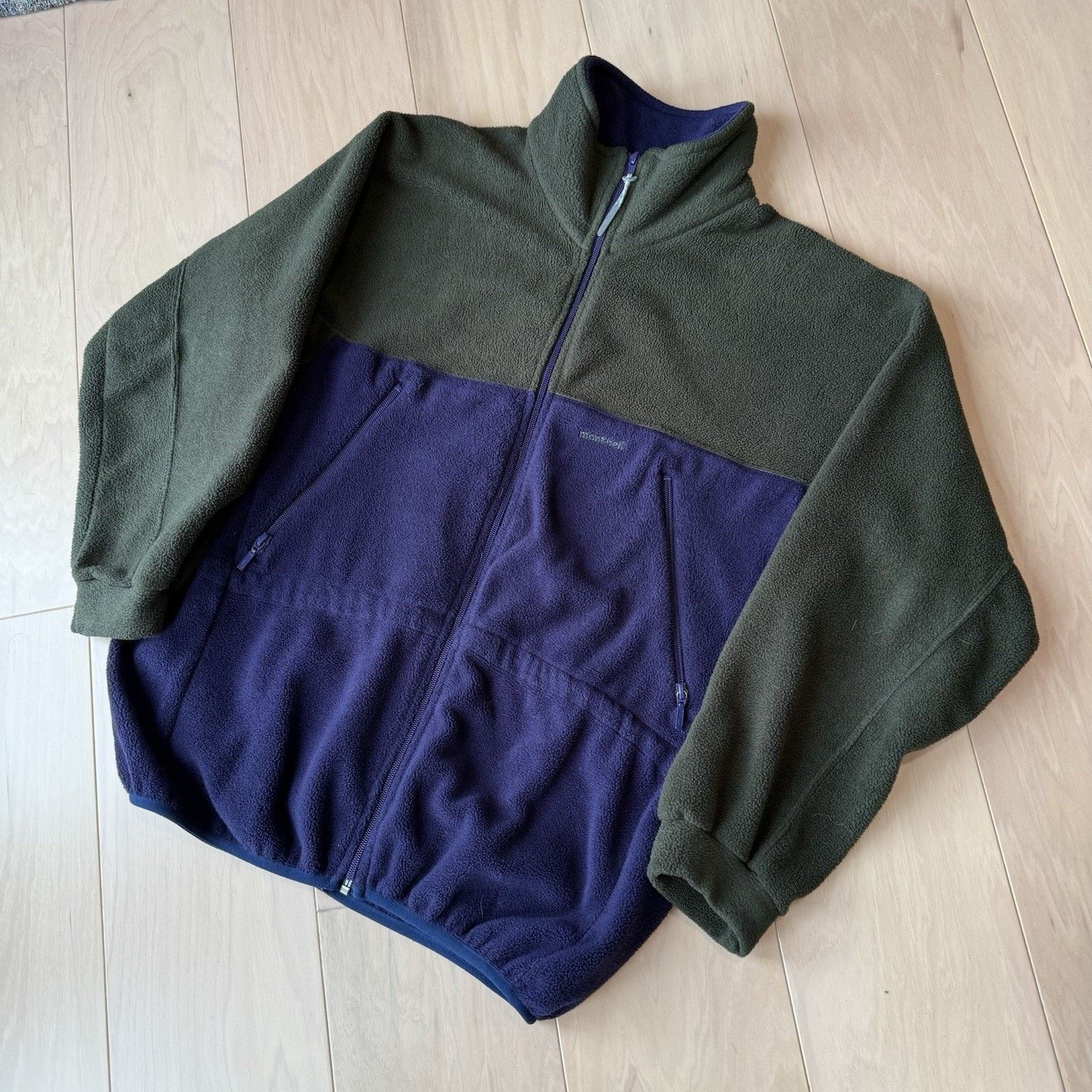 Montbell Vintage Montbell Fleece Jacket Medium Olive Purple Full Zip Size US M / EU 48-50 / 2 - 10 Thumbnail