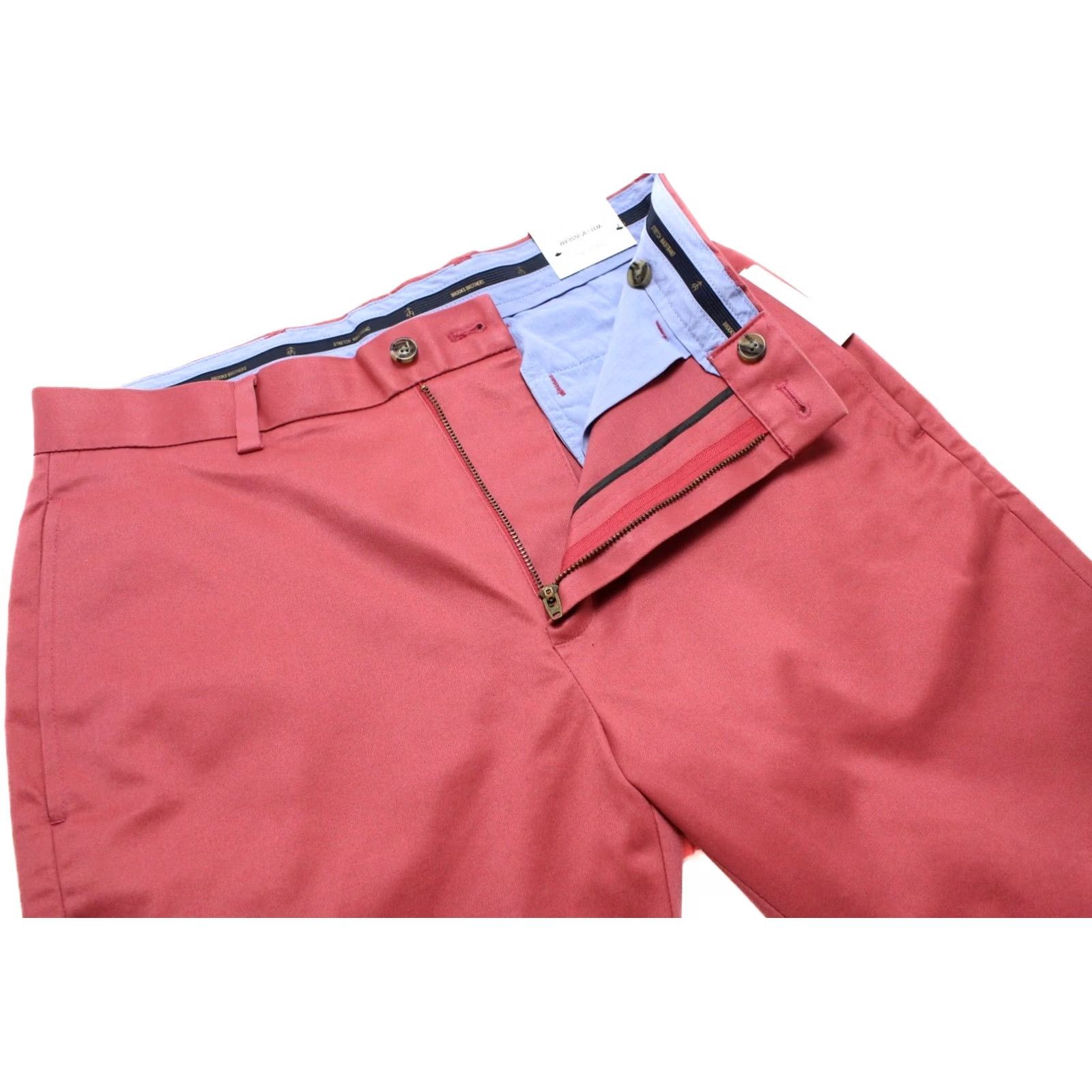 Brooks Brothers BROOKS BROTHERS Light Weight Advantage Chino Stretch Shorts Men's W31 Zip Red Size US 31 - 4 Thumbnail