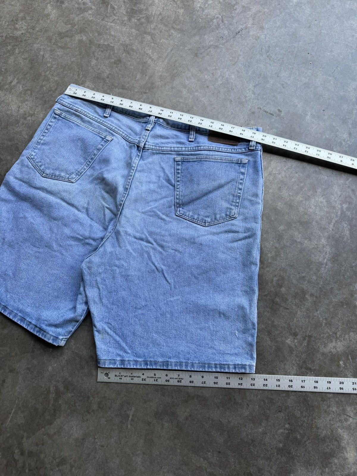 Wrangler Vintage 90’s/00’s Wrangler Light Was Baggy Denim Jean Shorts Size US 40 / EU 56 - 4 Thumbnail