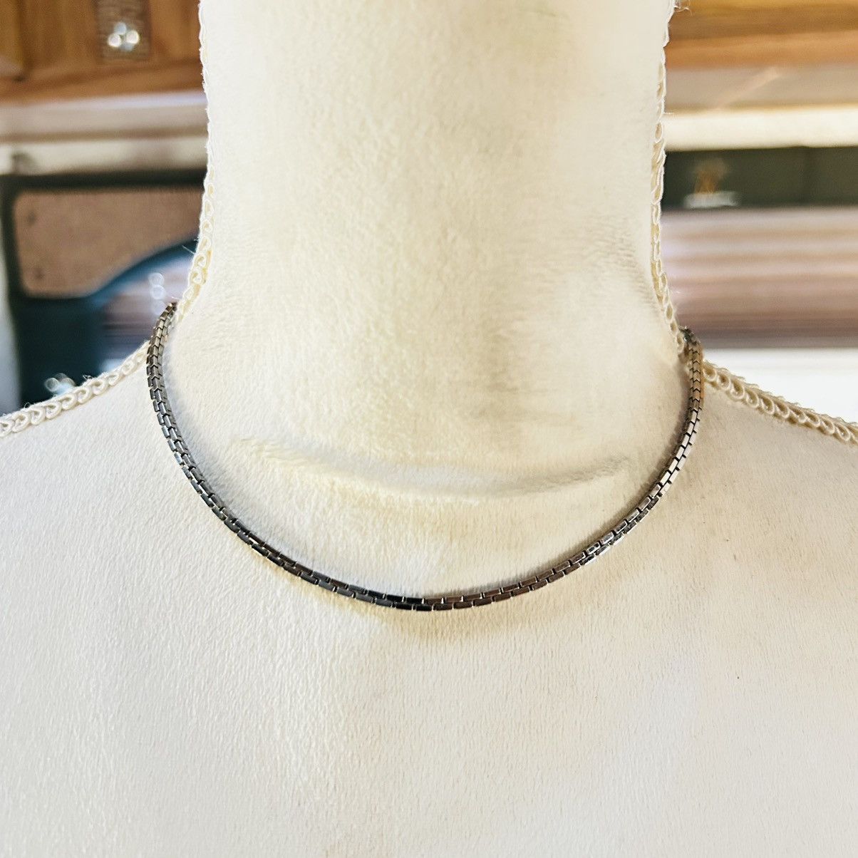 Vintage Vintage Monet silver chain hook clasp necklace Size ONE SIZE - 2 Thumbnail