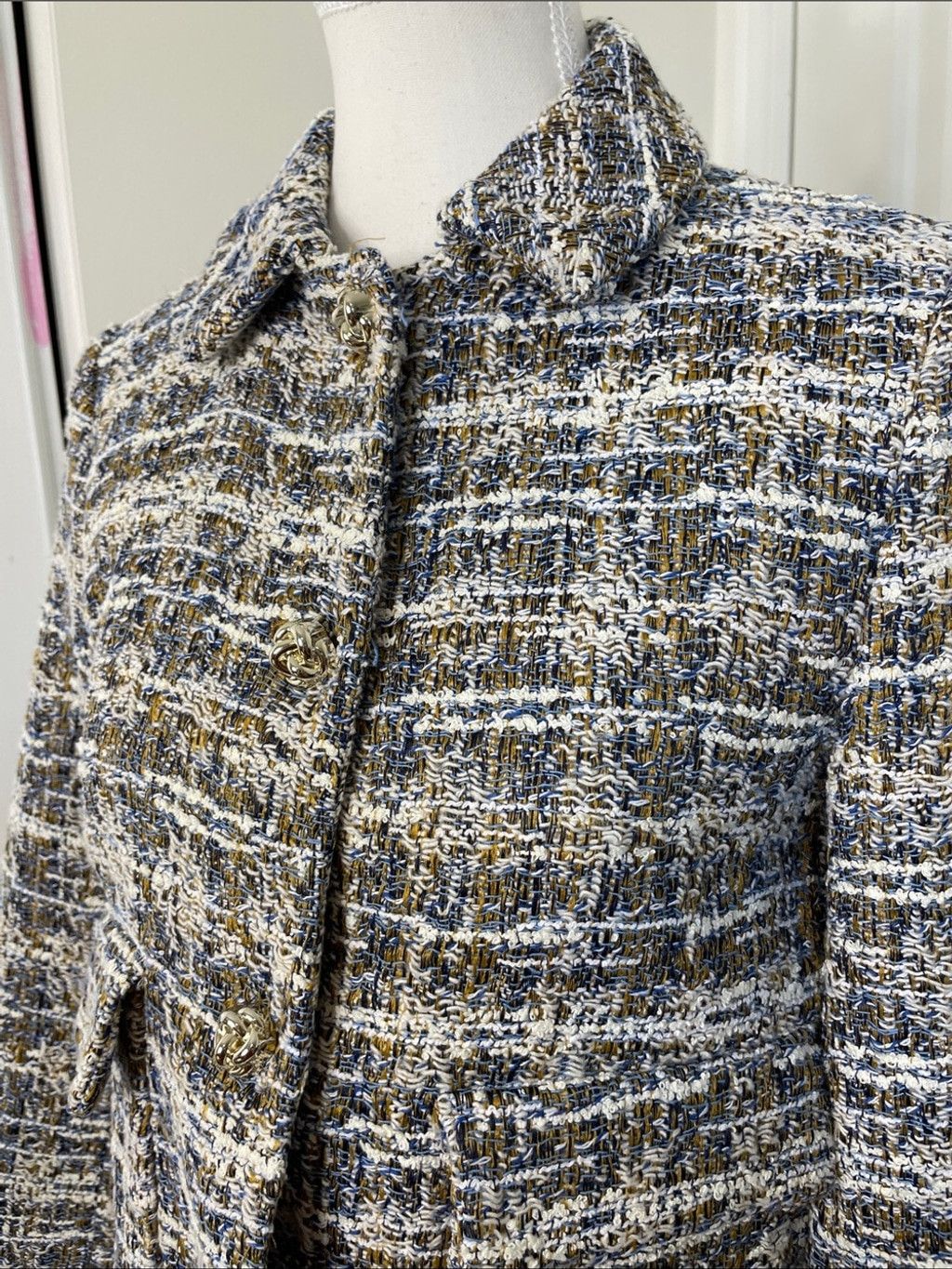 Zara NWT Zara Multicolour Tweed Crop Blazer S Size S / US 4 / IT 40 - 3 Thumbnail