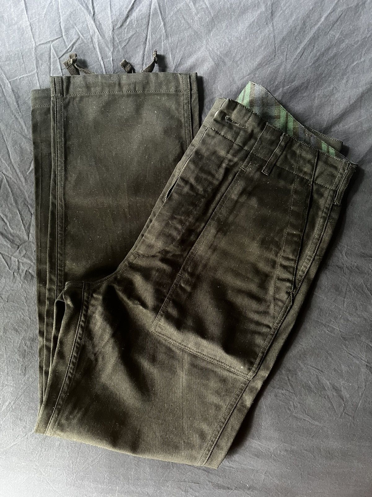 image of Canoe Club X Engineered Garments Fatigues Ink in Black, Men's (Size 30)