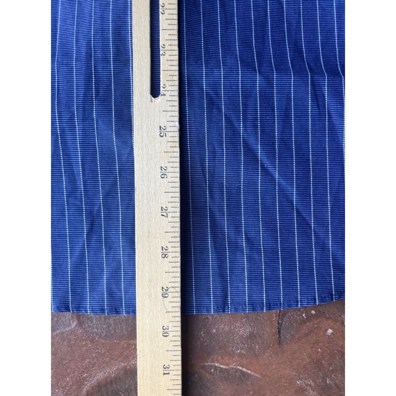 UNTUCKit UNTUCKit Button-Up Long Sleeve Shirt Mens Large Striped Blue Regular Fit Size US L / EU 52-54 / 3 - 5 Thumbnail