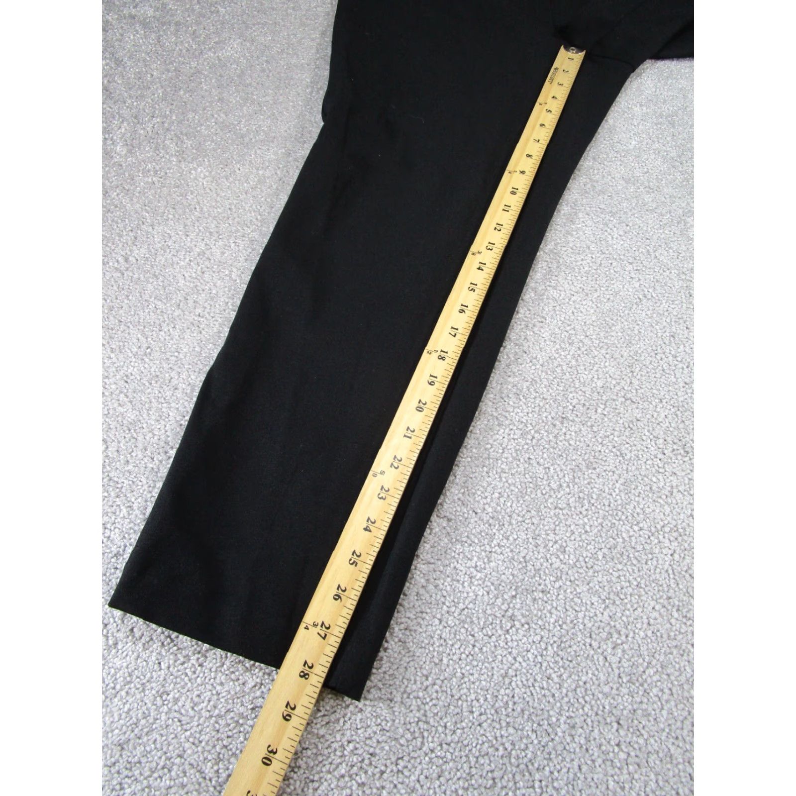 Vintage Liverpool Pants Women Slim Fit Ankle 33 Black Stretch Liverpool Brand Modern Knit Fibers 33 Black Womens Pants 33 Slim Ankle Stretch Size 24" / US 00 / IT 34 - 4 Thumbnail