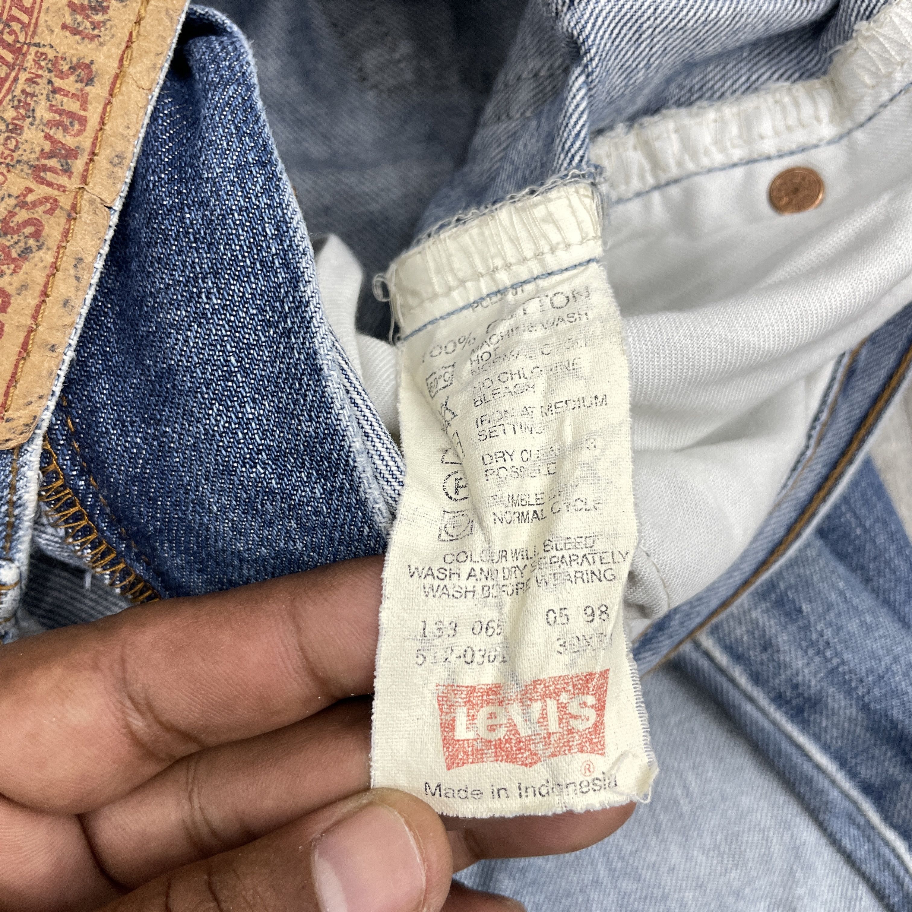 Levi's Vintage Levi's 512 Faded Distressed Jeans-WC317 Size US 30 / EU 46 - 7 Thumbnail