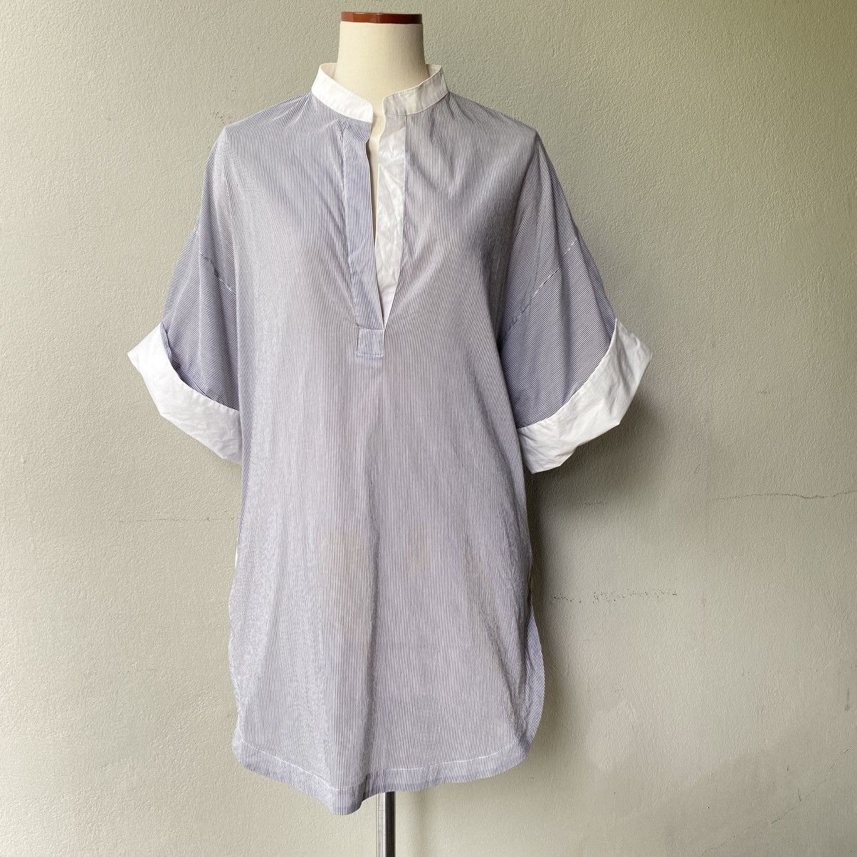 3.1 Phillip Lim 3.1 Phillip Lim Navy Stripe Shirt Dress Size S / US 4 / IT 40 - 7 Thumbnail