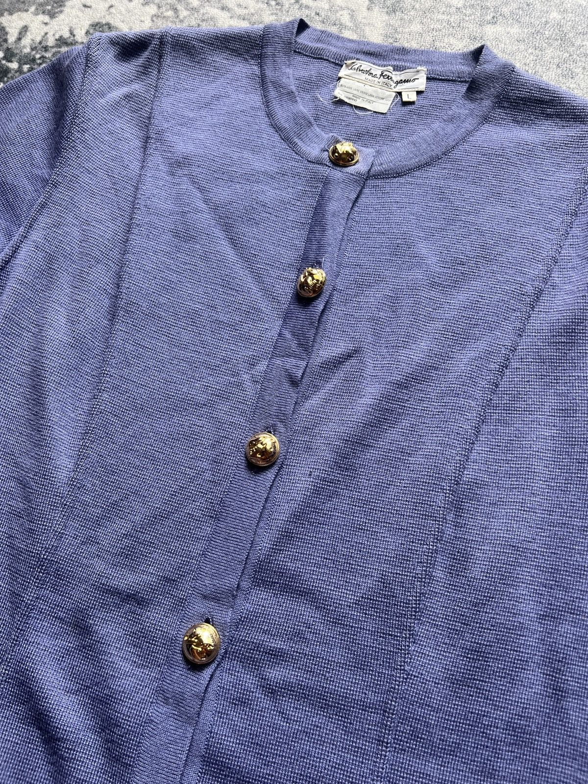 Salvatore Ferragamo Salvatore Ferragamo Knitted Long Button Up Cardigan/Sweater Size L / US 10 / IT 46 - 5 Thumbnail