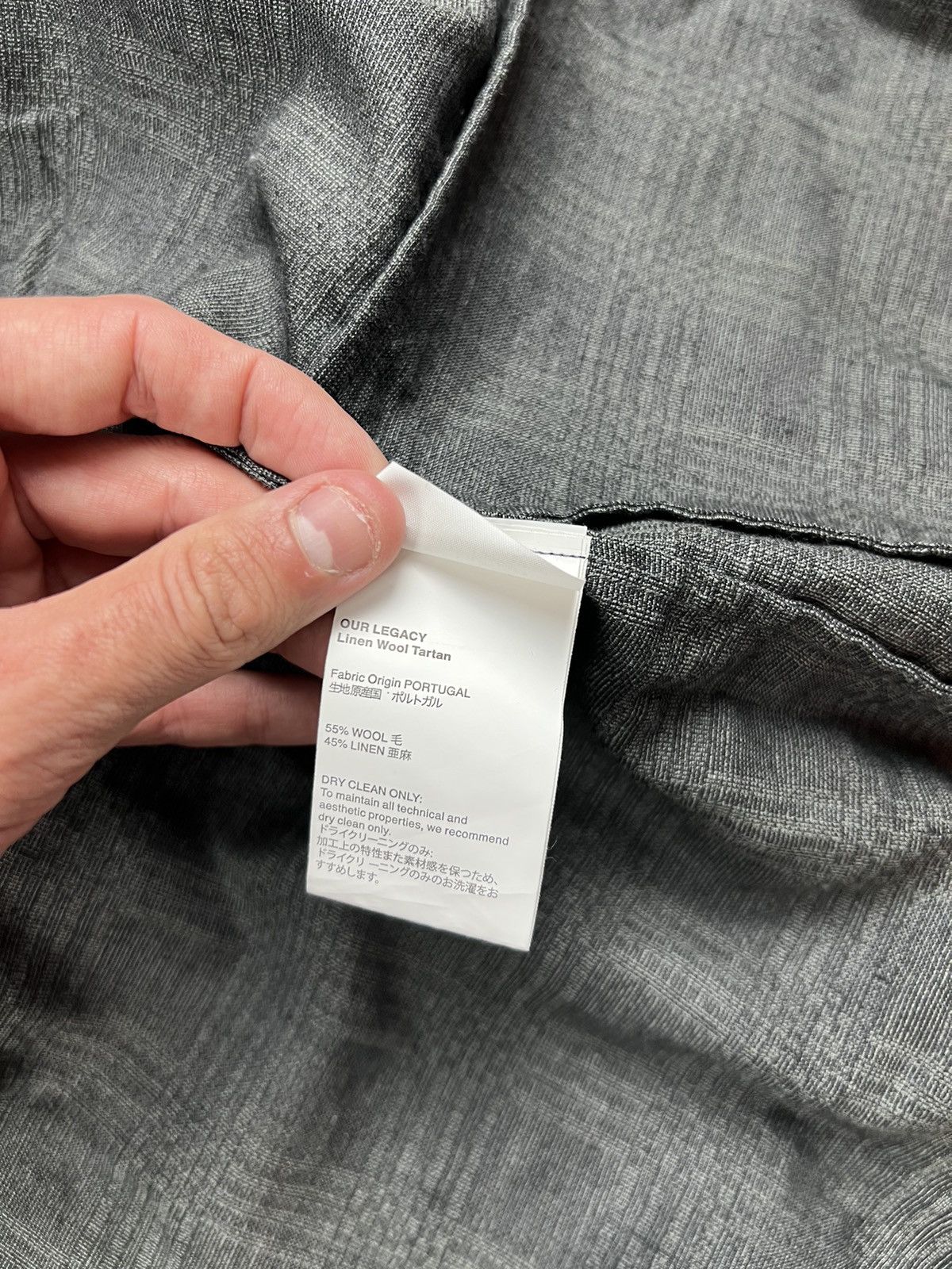 Our Legacy Our legacy Linen wool tartan jacket Size US M / EU 48-50 / 2 - 5 Thumbnail