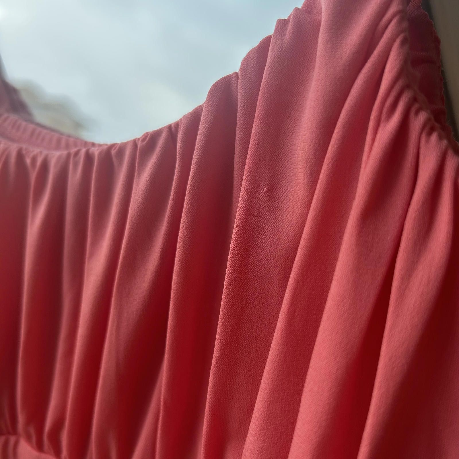 Designer Vero Moda Coral Pink Y2K Dress, Size S Size S / US 4 / IT 40 - 5 Thumbnail