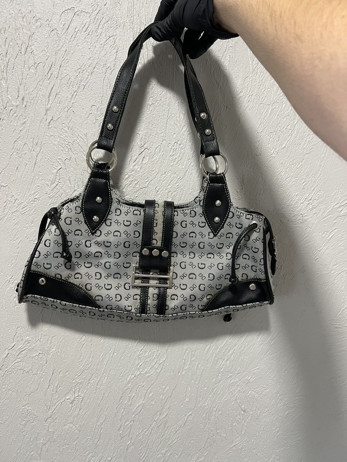 Guess Vintage Guess Y2k Bag Monogram Avantgarde Size ONE SIZE - 10 Thumbnail