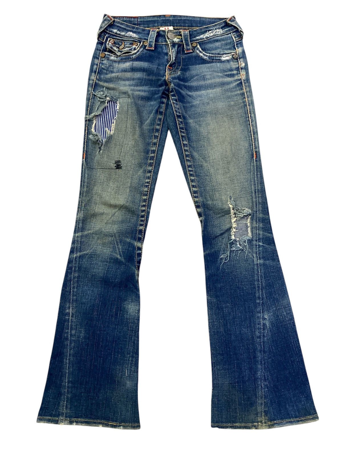 If Six Was Nine × Tornado Mart × True Religion True Religion Flared Denim Size US 27 - 2 Thumbnail