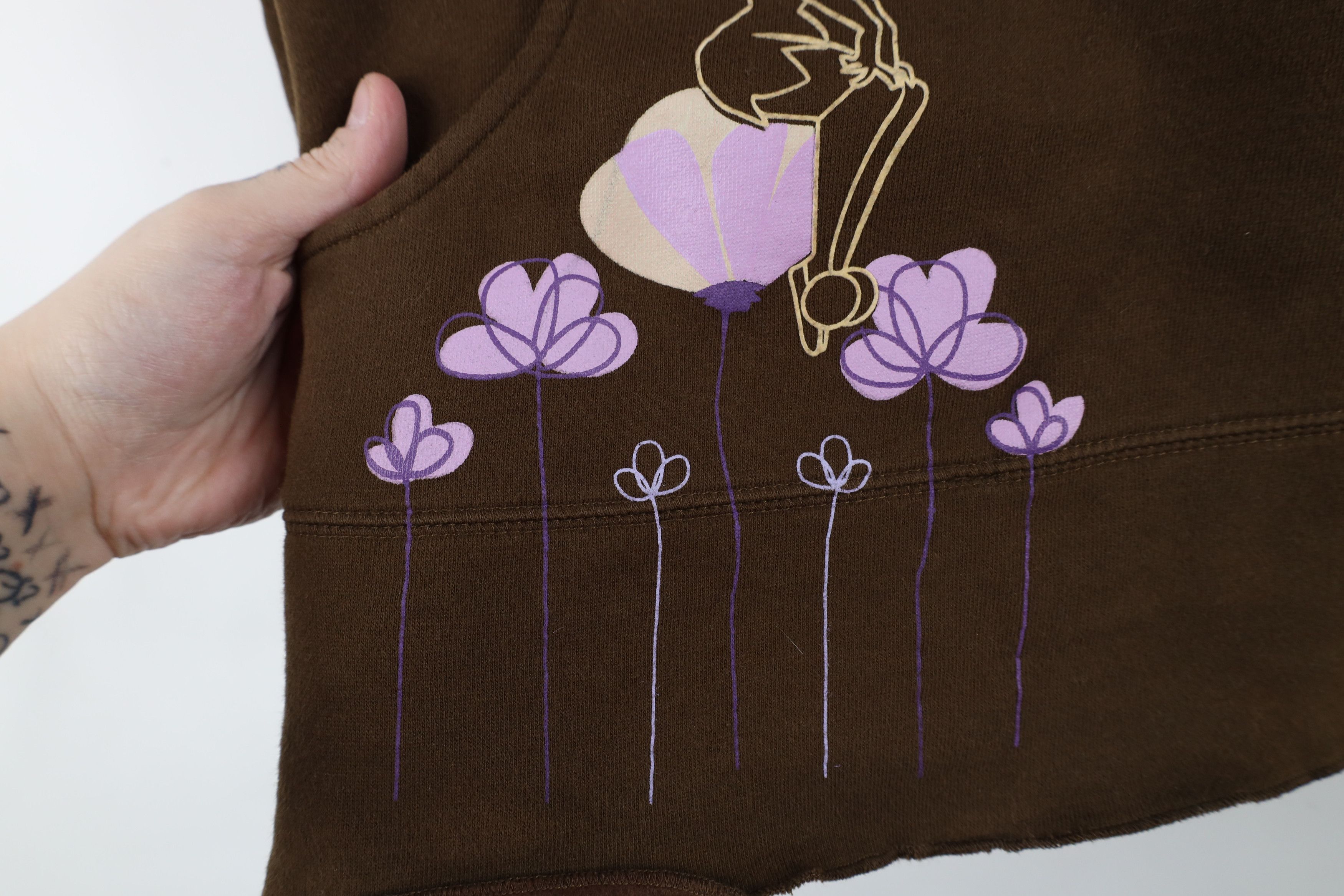 Disney × Vintage Vintage 90s Disney Fairy Tinker Bell Hoodie Sweatshirt Size M / US 6-8 / IT 42-44 - 7 Thumbnail