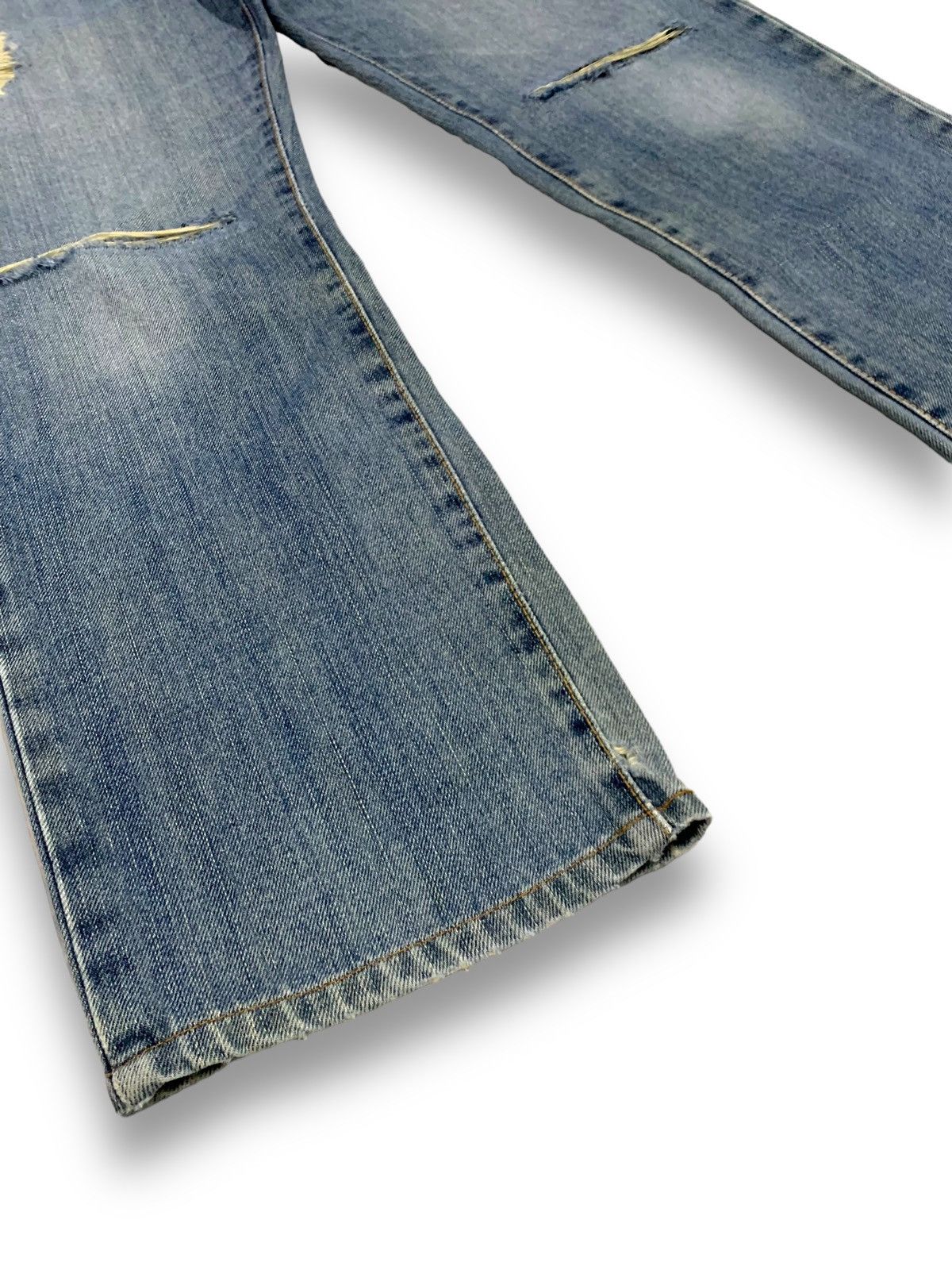 Edwin Vintage Edwin 404 Straight Leg Distressed Grunge Jeans Size US 31 - 9 Thumbnail
