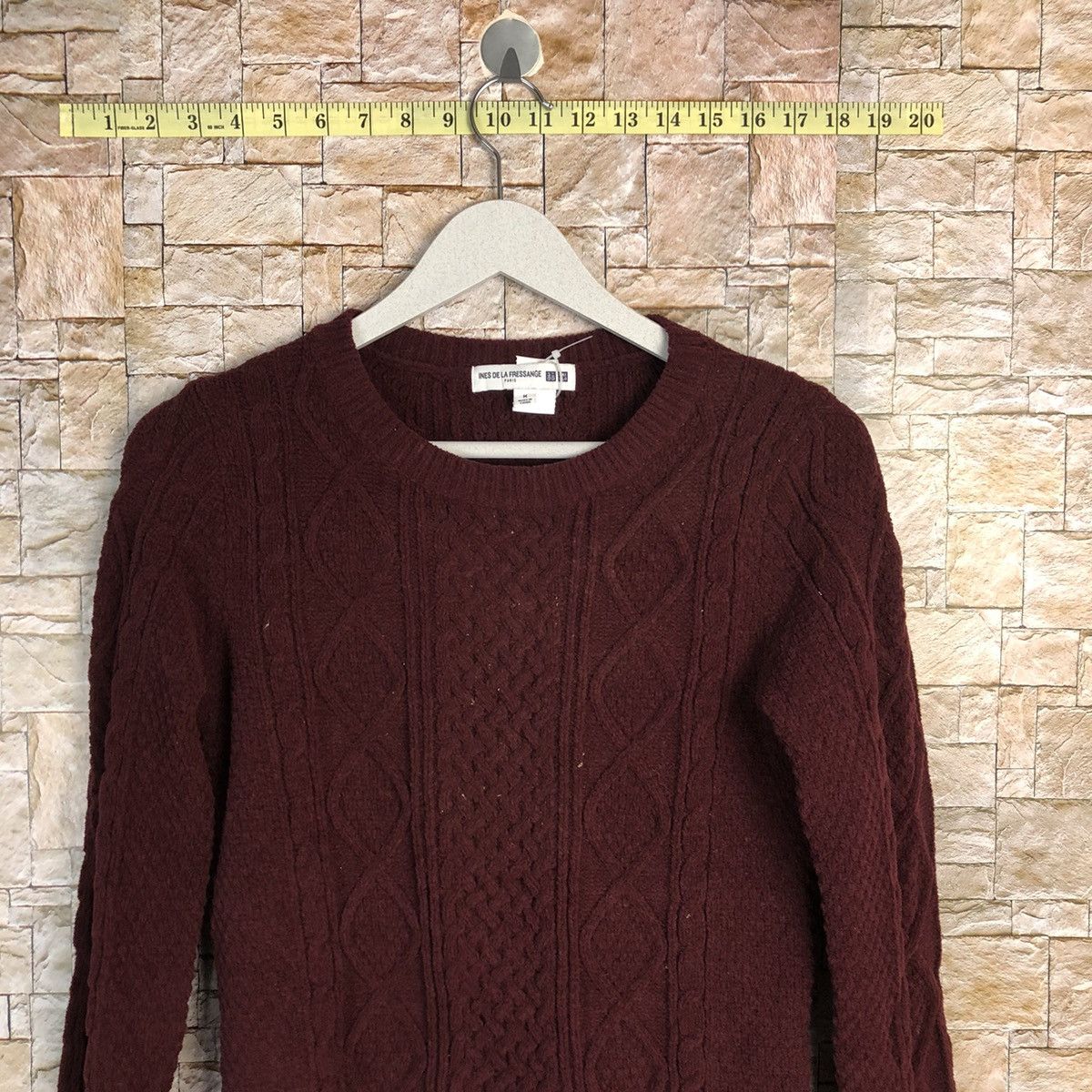 Uniqlo Uniqlo X Ins de La Fressange Maroon Knitwear #A297 Size M / US 6-8 / IT 42-44 - 2 Thumbnail