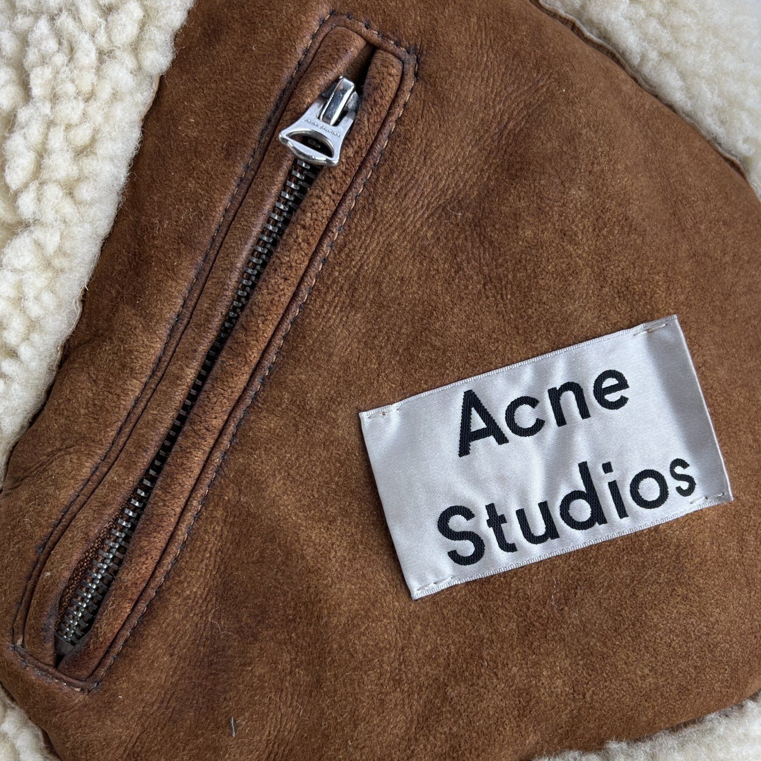 Acne Studios Acne Studios Tan Brown Ian Shearling Jacket Size US S / EU 44-46 / 1 - 7 Thumbnail