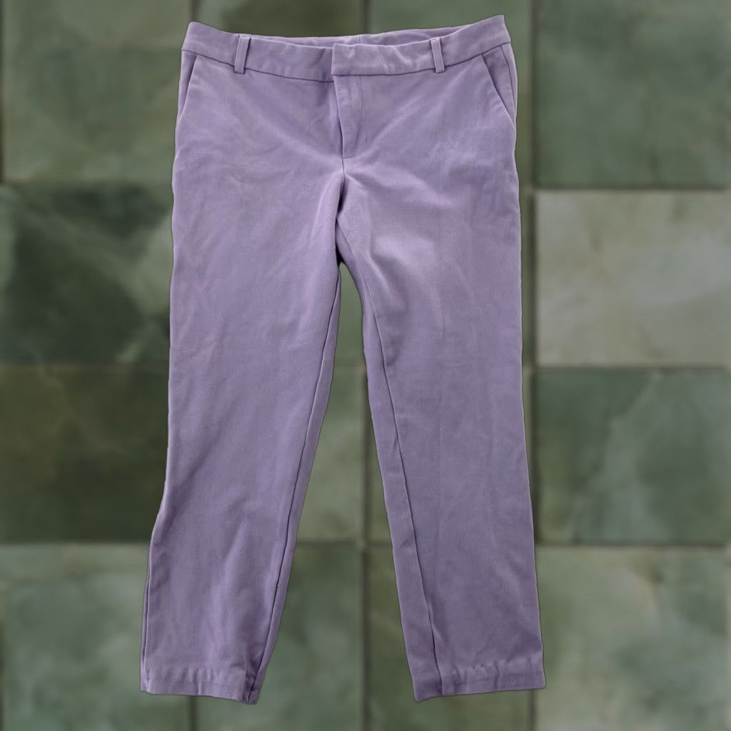 Vintage KUT from the Kloth Jeans Women's Size 6 Purple Cropped Pants Size 28" / US 6 / IT 42 - 1 Thumbnail