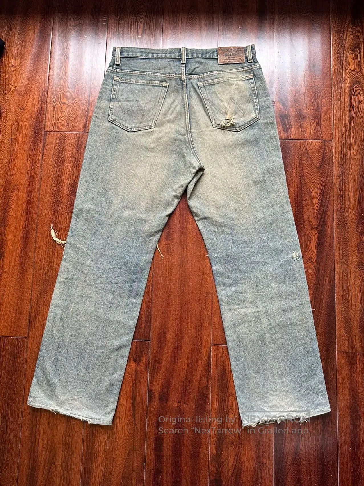 Vintage Vintage Wrangler Distressed Jeans. Size US 34 / EU 50 - 2 Thumbnail