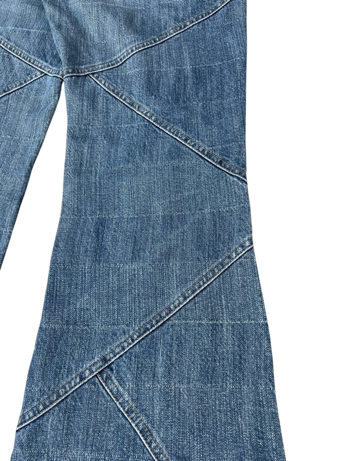 Tornado Mart Archive Tornado Mart Patchwork Denim Super Flare Jeans Size US 31 - 20 Thumbnail