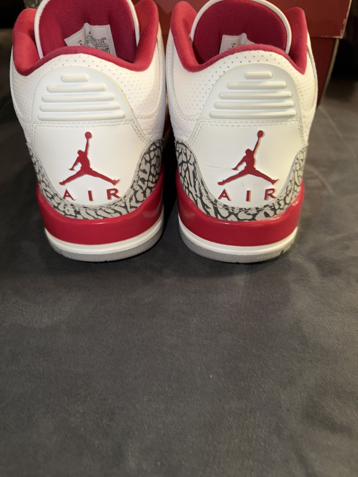 Jordan Brand Jordan 3 Retro ‘Cardinal Red’ Size 8M Size US 8 / EU 41 - 4 Thumbnail