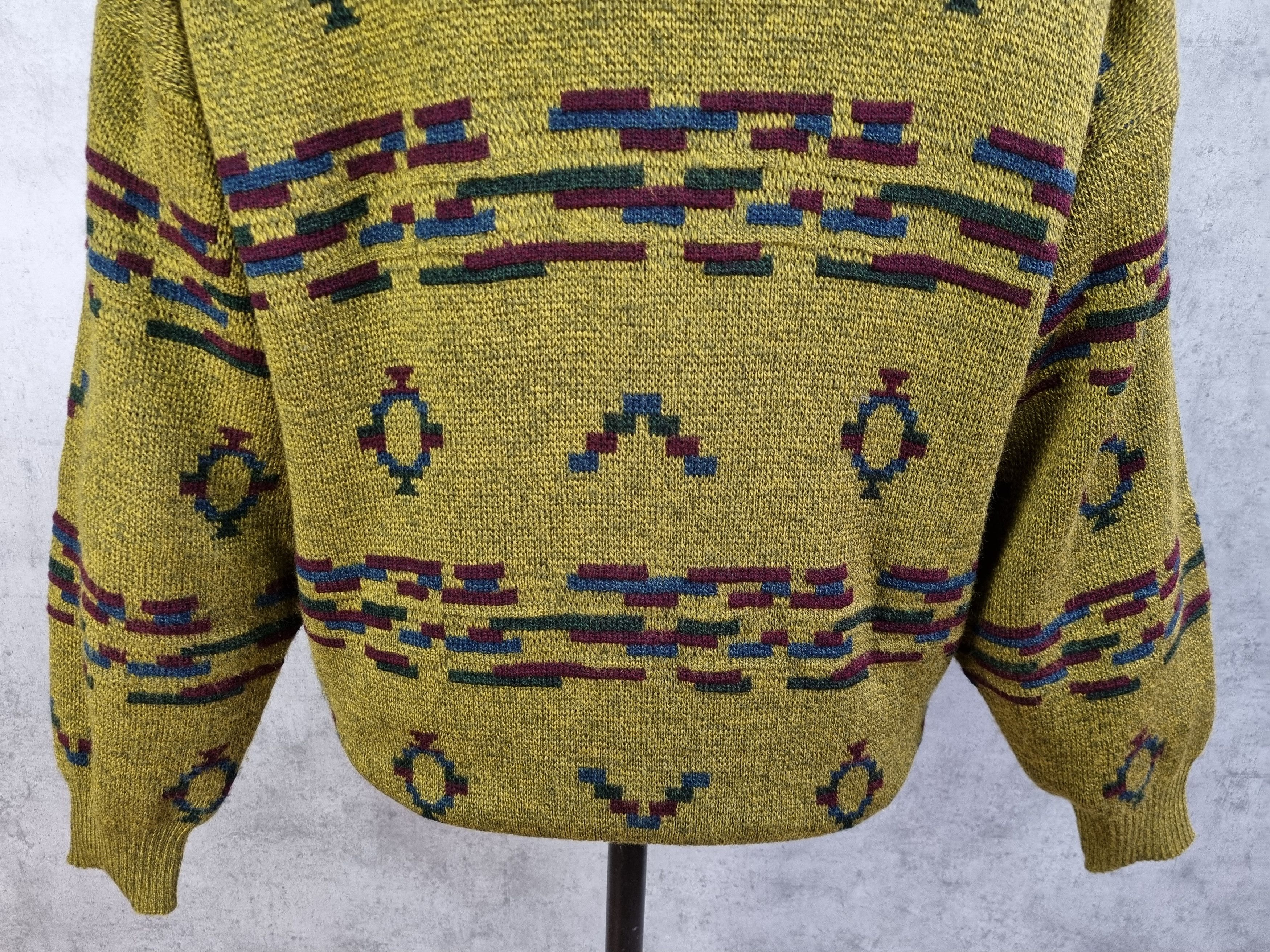 Vintage 90s Italian Navajo Relaxed Fit Vintage Cardigan Size US XL / EU 56 / 4 - 10 Thumbnail