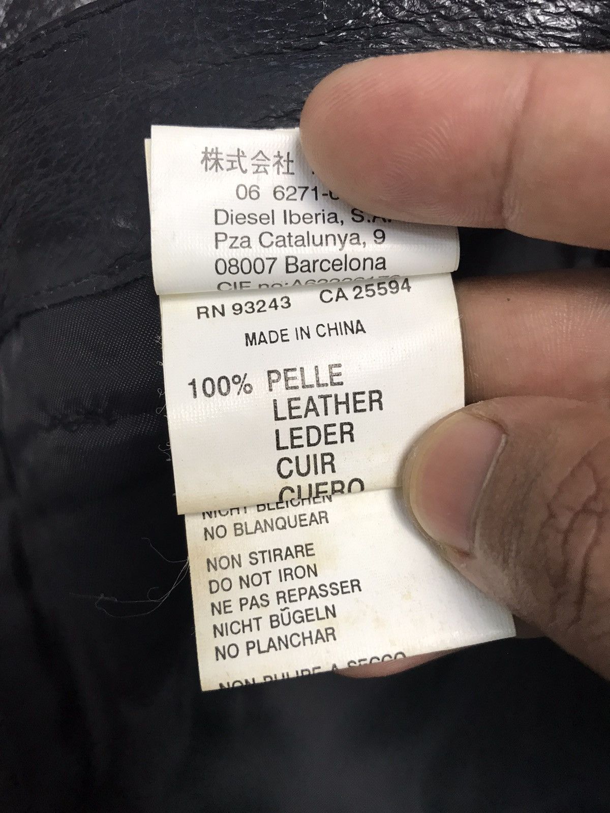 Diesel × Leather Diesel Leather Black Pant Size US 29 - 8 Thumbnail