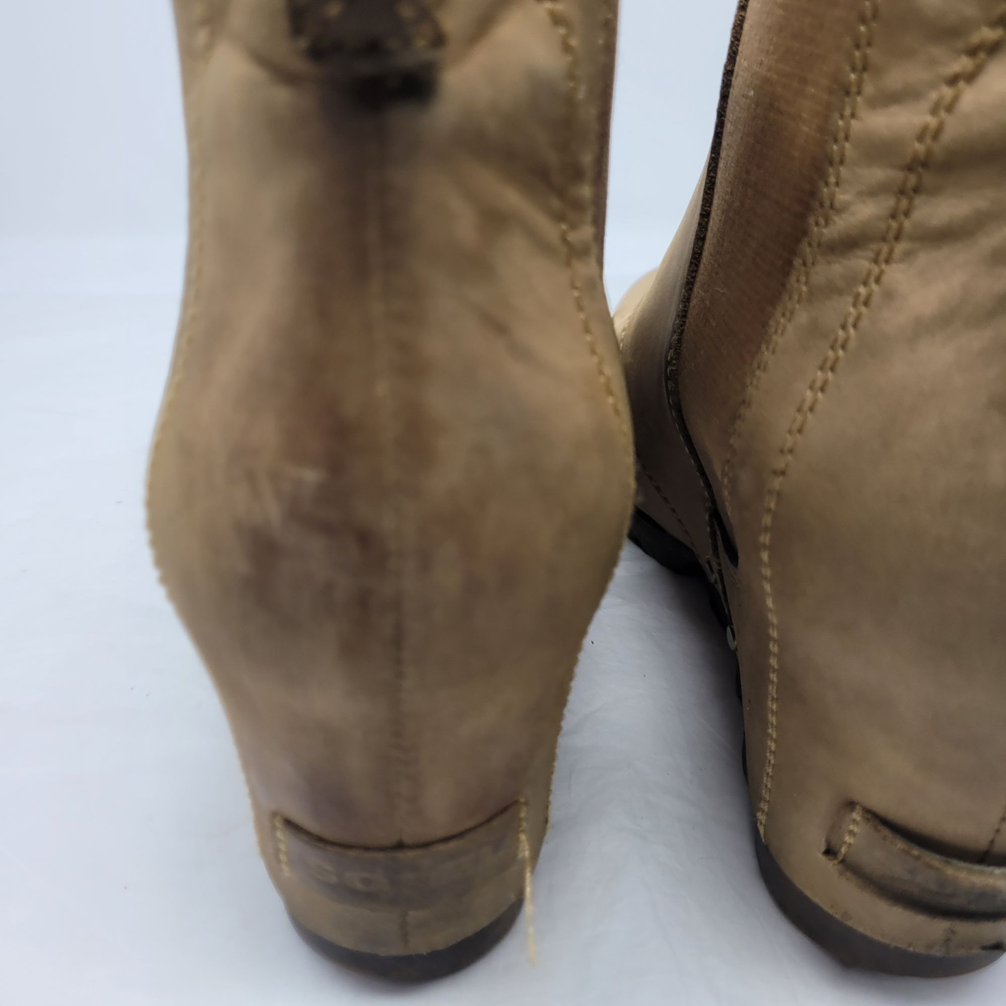 SOREL Sorel Womens Leather Lea Wedge Booties Elk Curry Sz 9.5 Mad Size US 9.5 / IT 39.5 - 11 Thumbnail