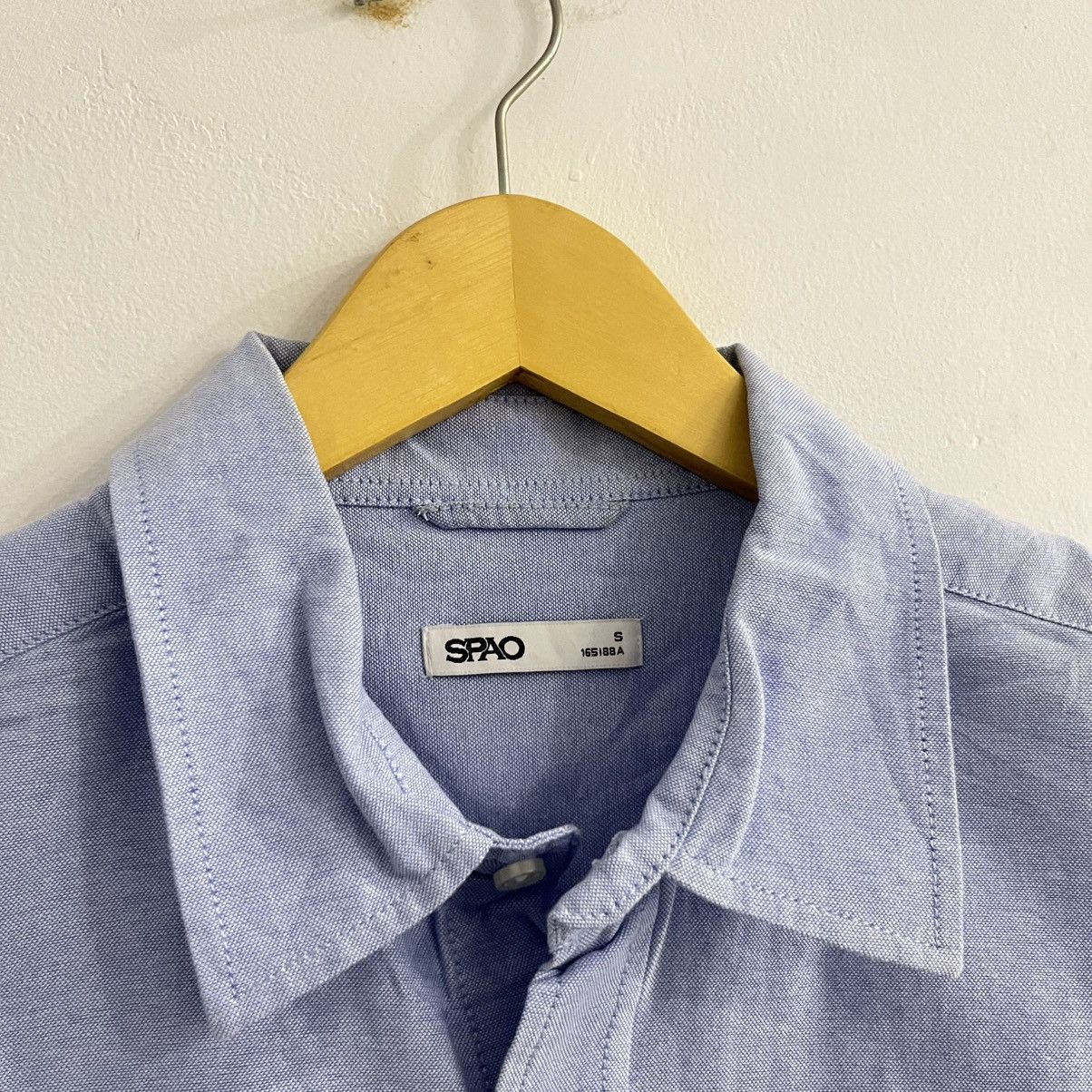 Japanese Brand Spao Soft Blue Basic Button Up Shirt Size US S / EU 44-46 / 1 - 4 Thumbnail