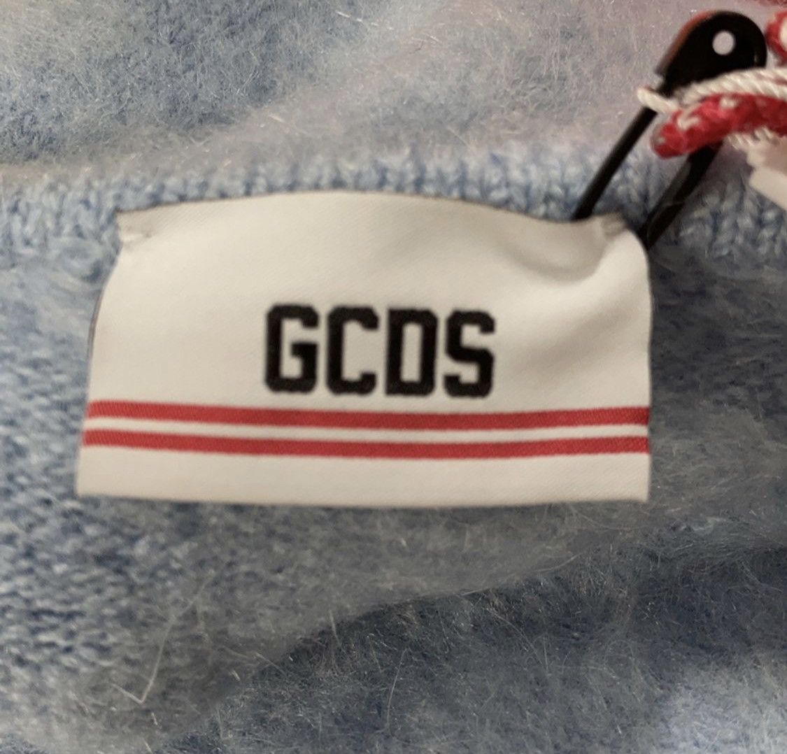 GCDS GCDS Mini Dress Size M Mohair Wool Blend Blue Knitted Size XS / US 0-2 / IT 36-38 - 6 Thumbnail