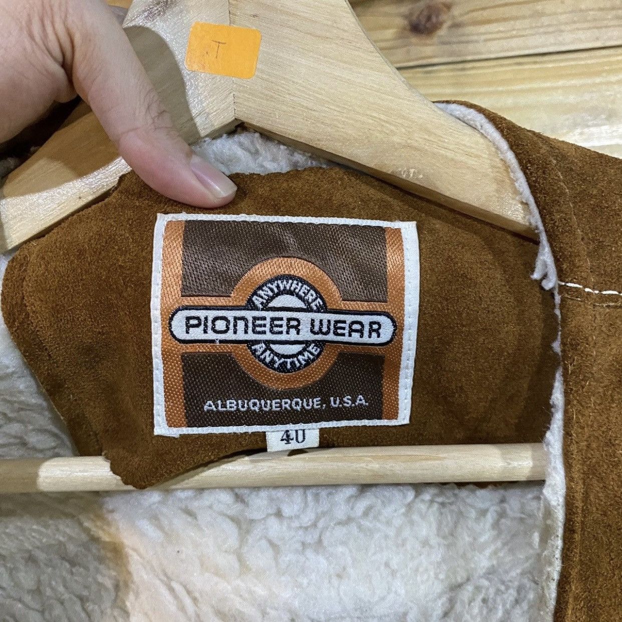 Cowboy Equipment Vintage Pioneer Wear Made in USA Leather Vest Size US M / EU 48-50 / 2 - 7 Thumbnail