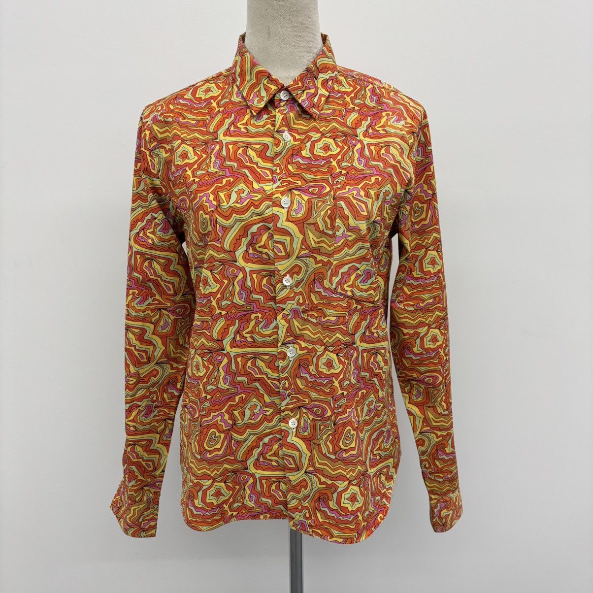 Comme des Garcons Homme Plus CdGH+ Psychedelic Print Button Up Size US M / EU 48-50 / 2 - 1 Thumbnail