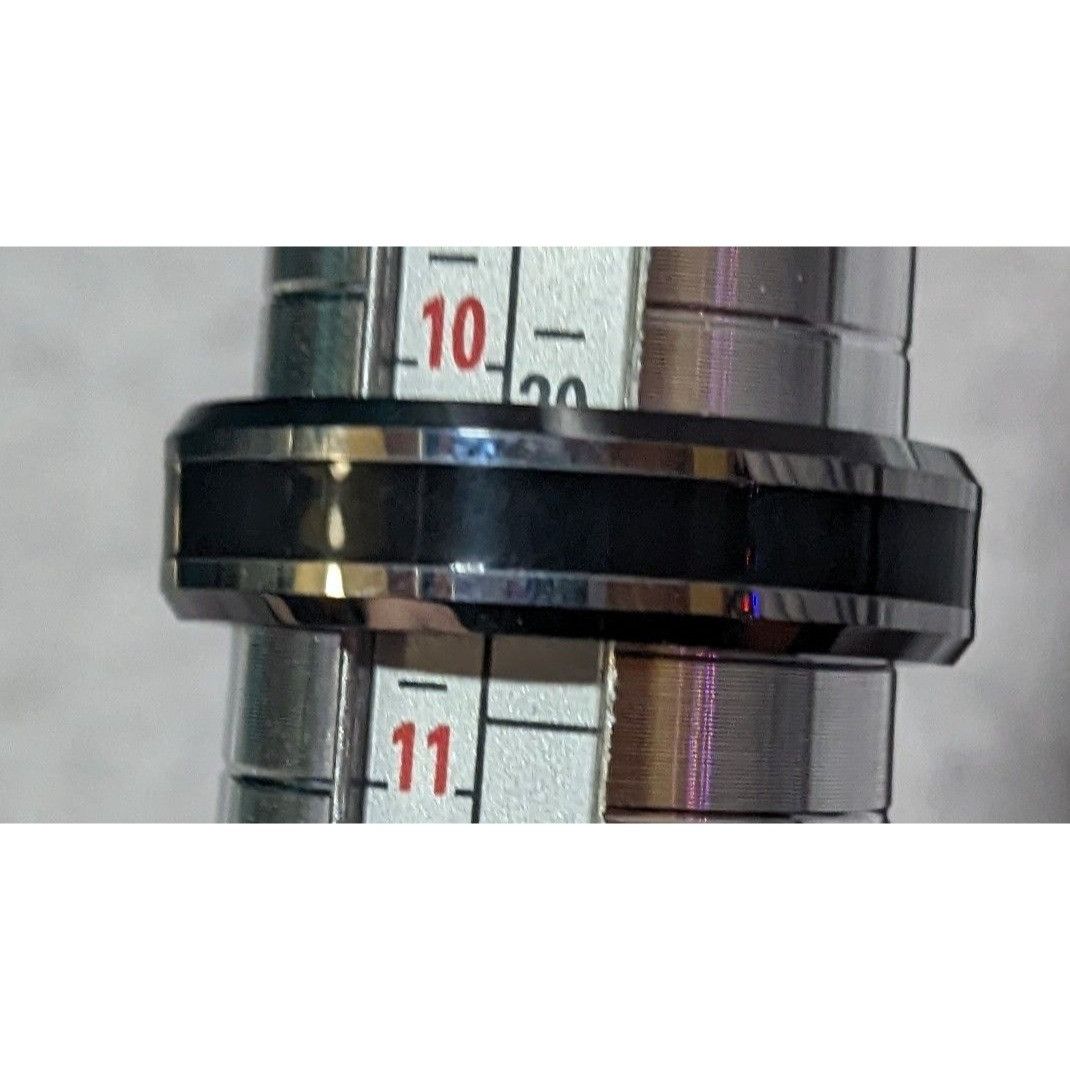 Other JFSG Tungsten Carbide Black And Silver Men's Wedding Ring 7m Size ONE SIZE - 10 Thumbnail