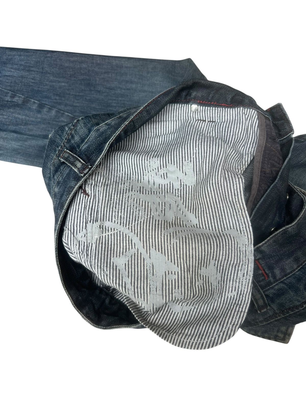 Marithe + Francois Girbaud Vintage Y2K Marithe Francois Girbaud Mud Denim Jeans Size US 32 / EU 48 - 20 Thumbnail
