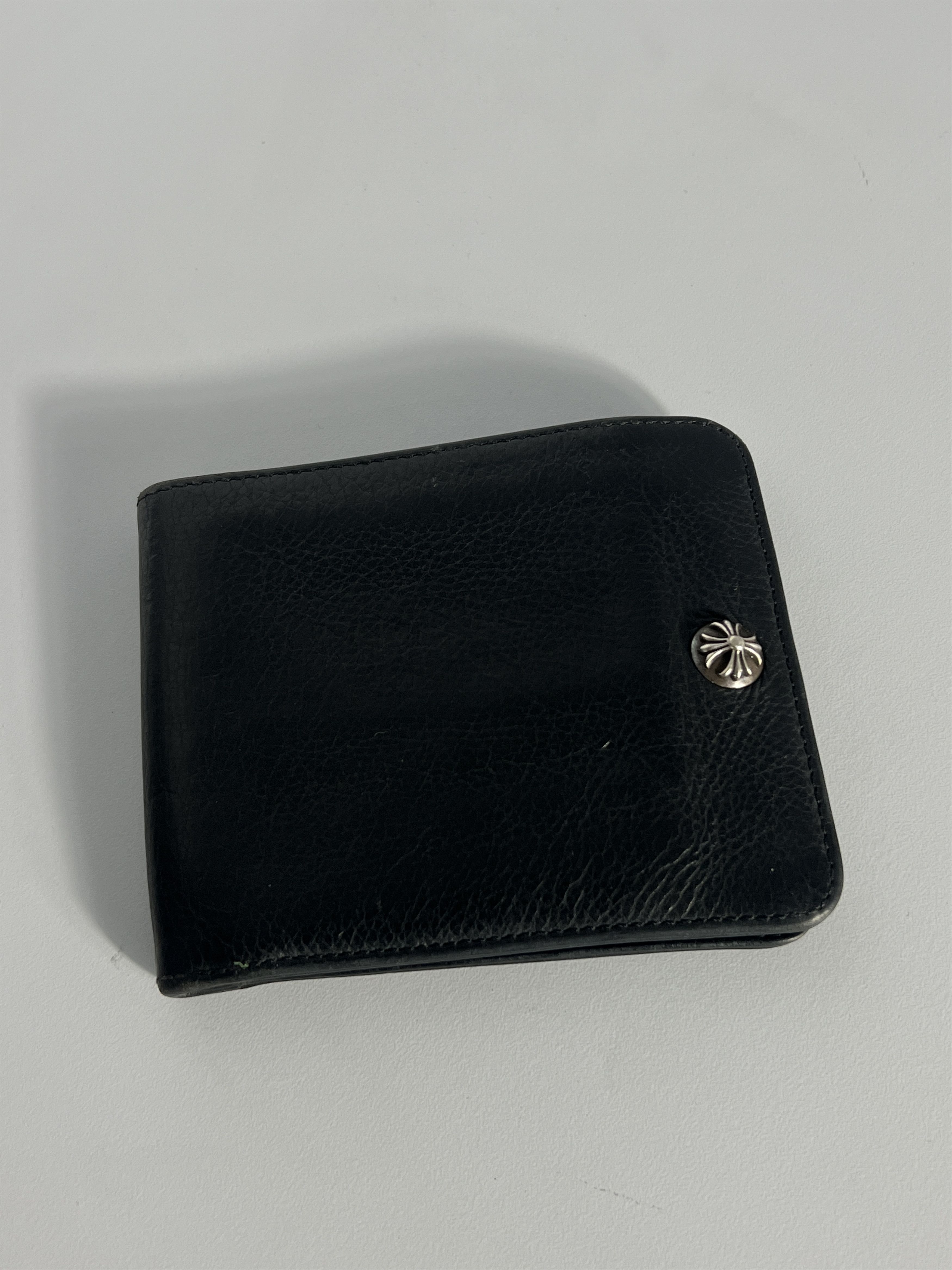 Chrome Hearts Chrome Hearts Bi-Fold Cross Ball Button Leather Wallet Size ONE SIZE - 1 Thumbnail
