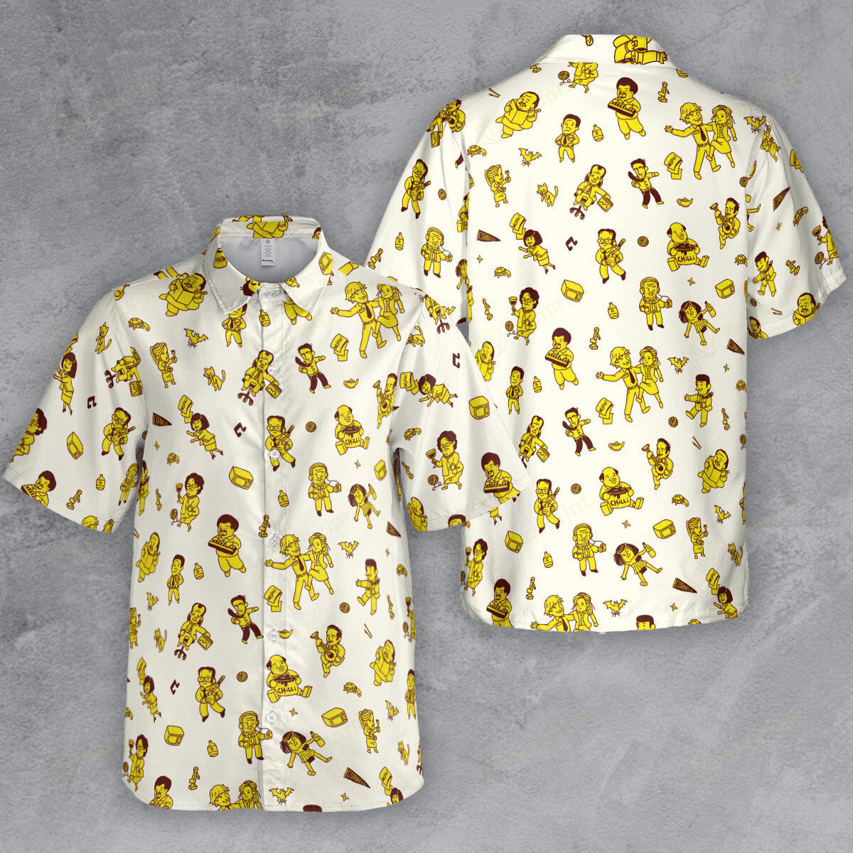 Designer × The Unbranded Brand The Office Characters Pattern Button Down Shirt Size US M / EU 48-50 / 2 - 4 Thumbnail
