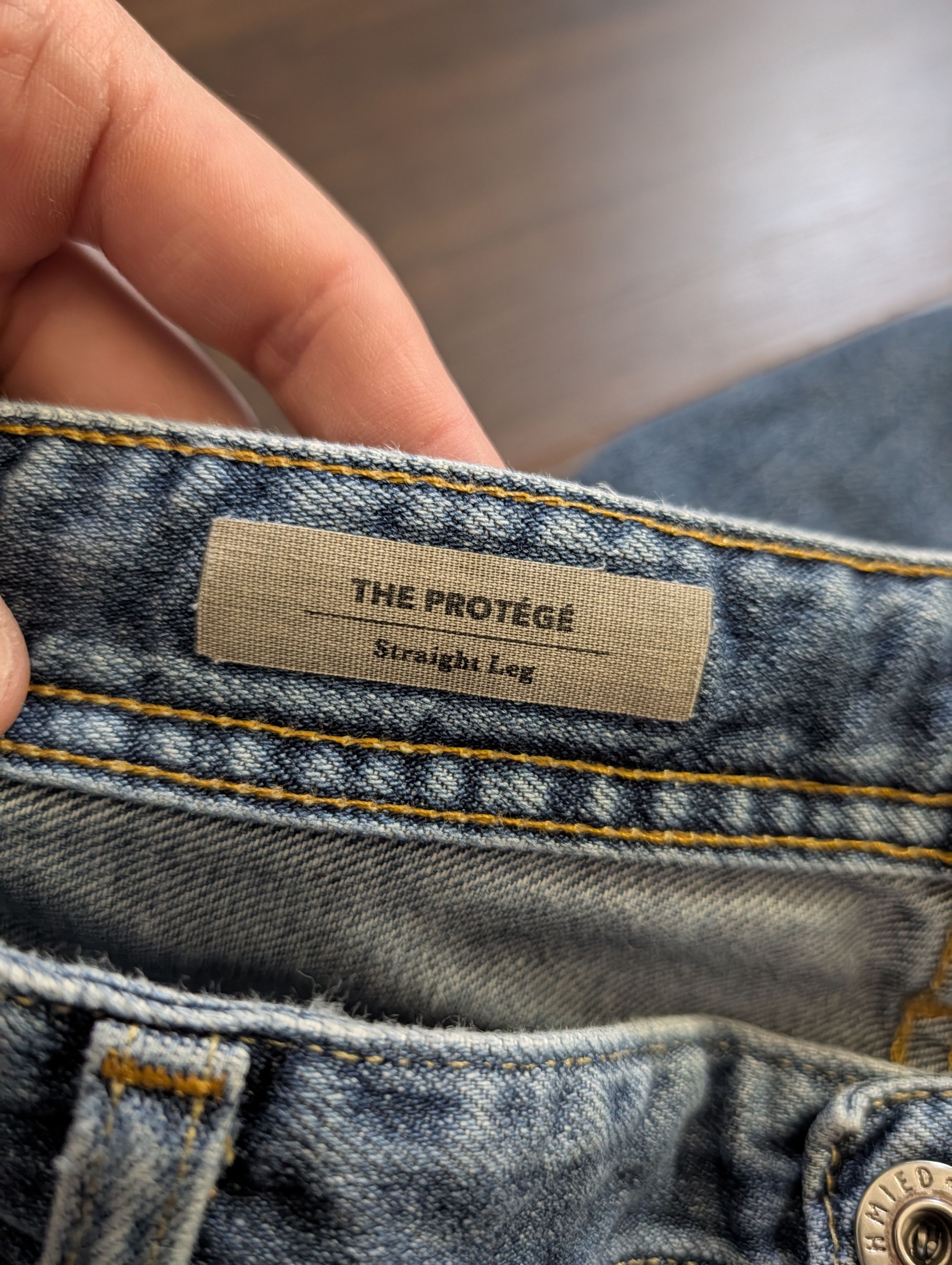 AG Adriano Goldschmied The Protege straight leg MiUSA blue denim jeans 38 Size US 38 / EU 54 - 9 Thumbnail