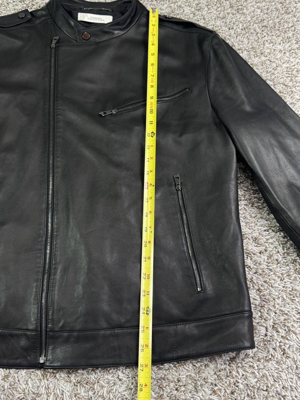 Versace Versace Collection Leather Moto Jacket Braided Accents Size US L / EU 52-54 / 3 - 8 Thumbnail