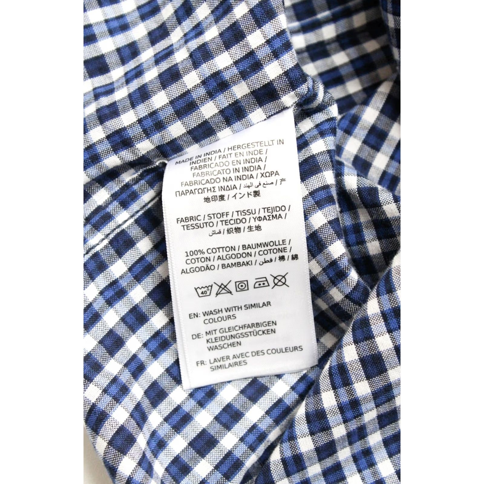 Gant GANT Windblown Oxford Fitted Shirt Men 2XL Plaid Button-Down Logo Blue Size US XXL / EU 58 / 5 - 6 Thumbnail