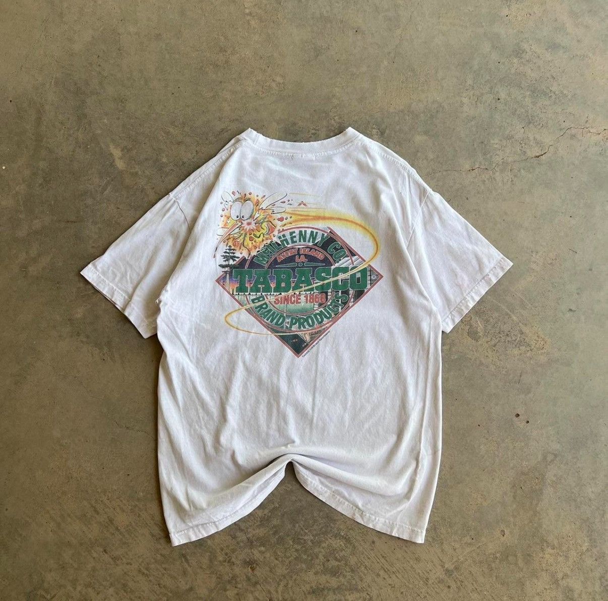 Band Tees 90’s THRASHED Tabasco Hot Sauce Tee Size US L / EU 52-54 / 3 - 2 Thumbnail